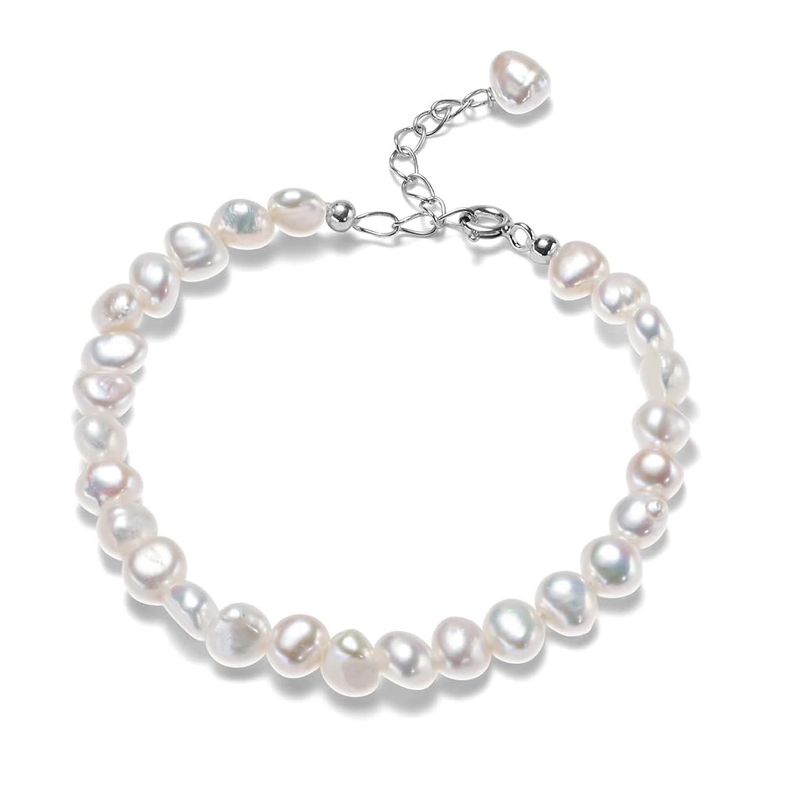 HENGSHENG Natural Freshwater Cultured Pearls Link Bracelets for Women Elegant Jewelry
| HENGSHENG Baroque Pearls Link B